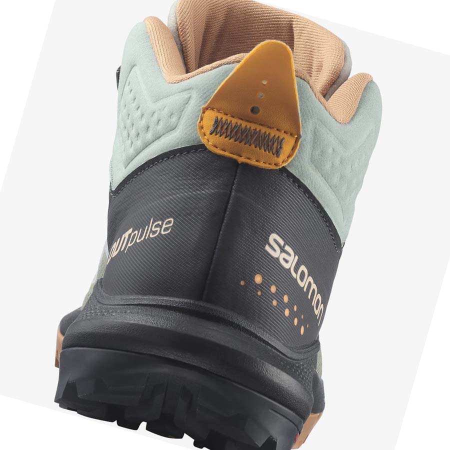 Salomon WoOUTPULSE MID GORE-TEX Kadın Yürüyüş Ayakkabısı Nane | TR 2786WNB